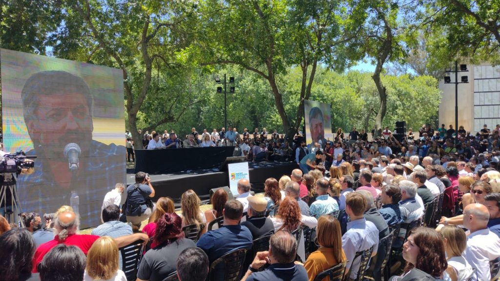 El acto en el que asumió Máximo la presidencia del PJ Bonaerense