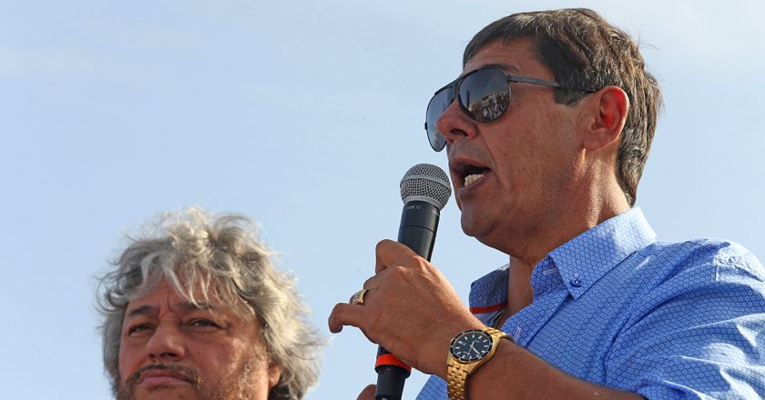 Pereyra moviliza 15 mil afiliados y a Gutierrez para blindar la asunción de Rucci