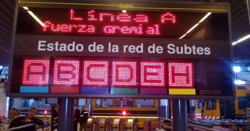 Metrodelegados paran el jueves todas las líneas de subte y el Premetro por 2 horas como medida de «autodefensa»