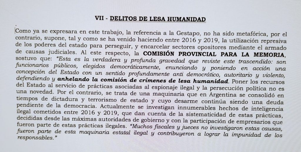 Escrito presentado por Daniel Llermanos, abogado de los Moyano