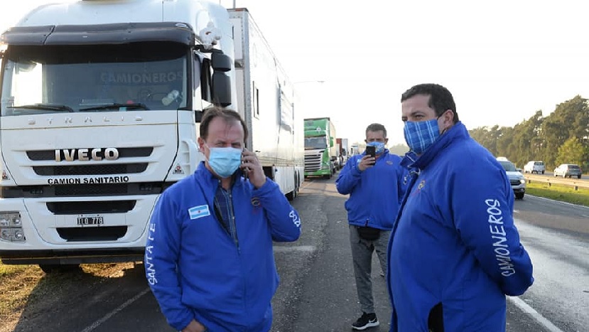 Sindicato de Camioneros de Santa Fe firmó un súper bono de 500 mil pesos para los choferes que transportan oxígeno