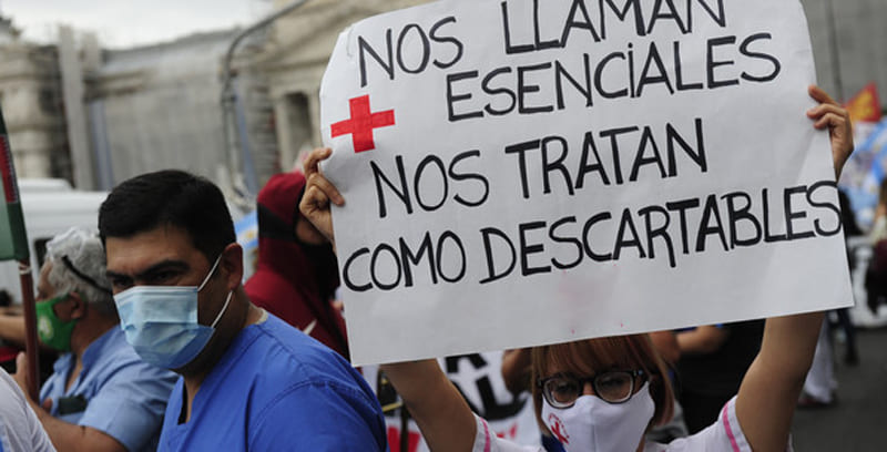 Trabajadores de la salud porteños van a un nuevo paro en reclamo de aumento de salarios