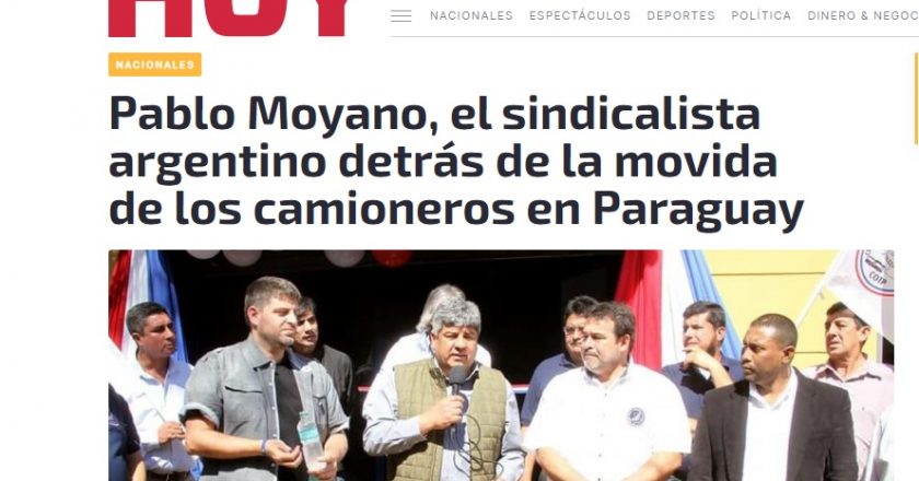#DeExportación Ahora la discusión sobre los Moyano llegó a Paraguay y los acusan de promover los piquetes en las rutas guaraníes