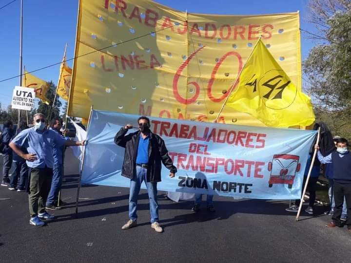 Trabajadores de la línea 60 protestan con un corte parcial de la Panamericana por el despido de un candidato a delegado