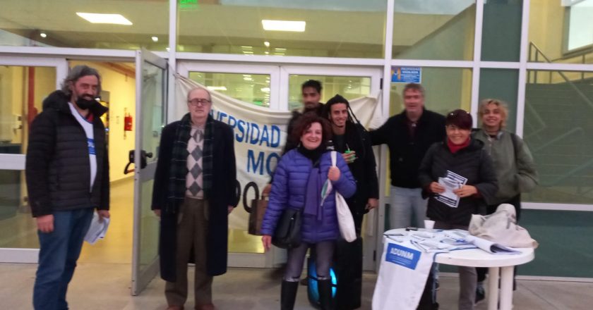 Por una mesa paritaria local, jornada de reclamo de las y los docentes de la Universidad Nacional de Moreno