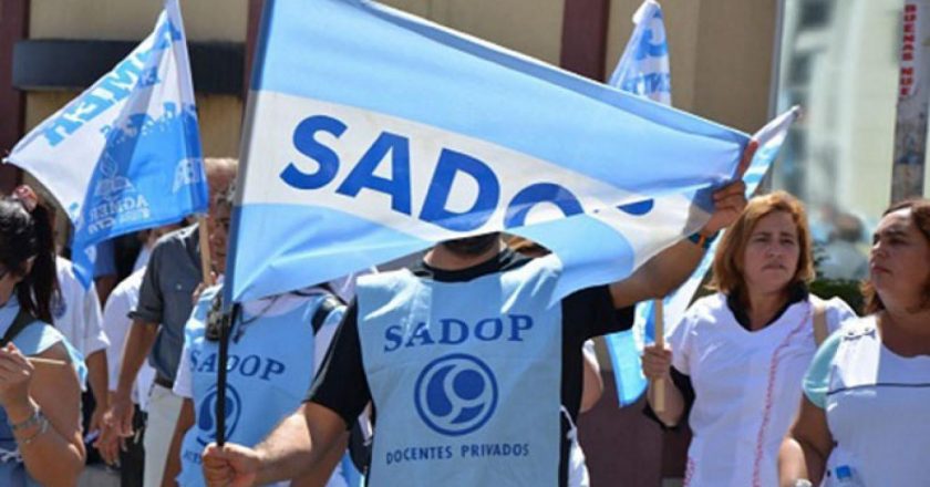 El sindicato de docentes privados SADOP convocó a un congreso de delegadas y delegados en Mar del Plata con eje en Educación, Trabajo y Salud