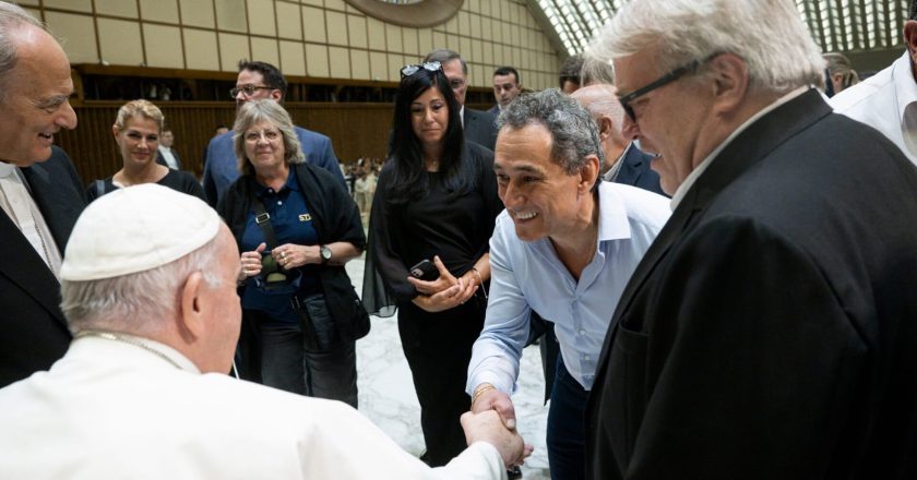 Sergio Sasia: “Estamos muy agradecidos por este encuentro con el Papa Francisco, a nuestro entender el mayor líder global por la paz”
