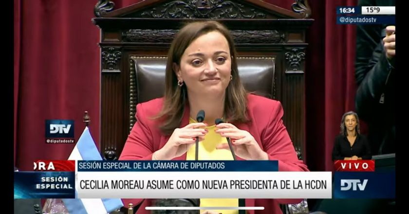 Asumió Cecilia Moreau al frente de la Cámara de Diputados, un lugar clave para proteger la legislación laboral