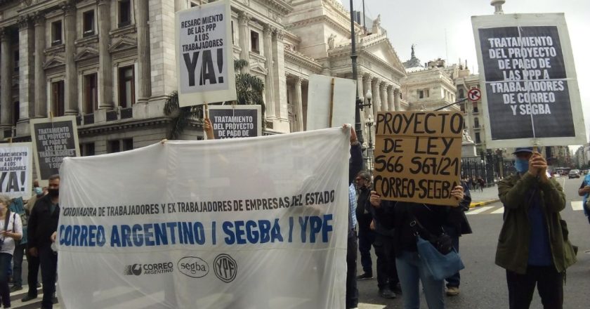 Trabajadores de empresas privatizadas en los ’90 vuelven a movilizarse en reclamo de «reparación histórica»