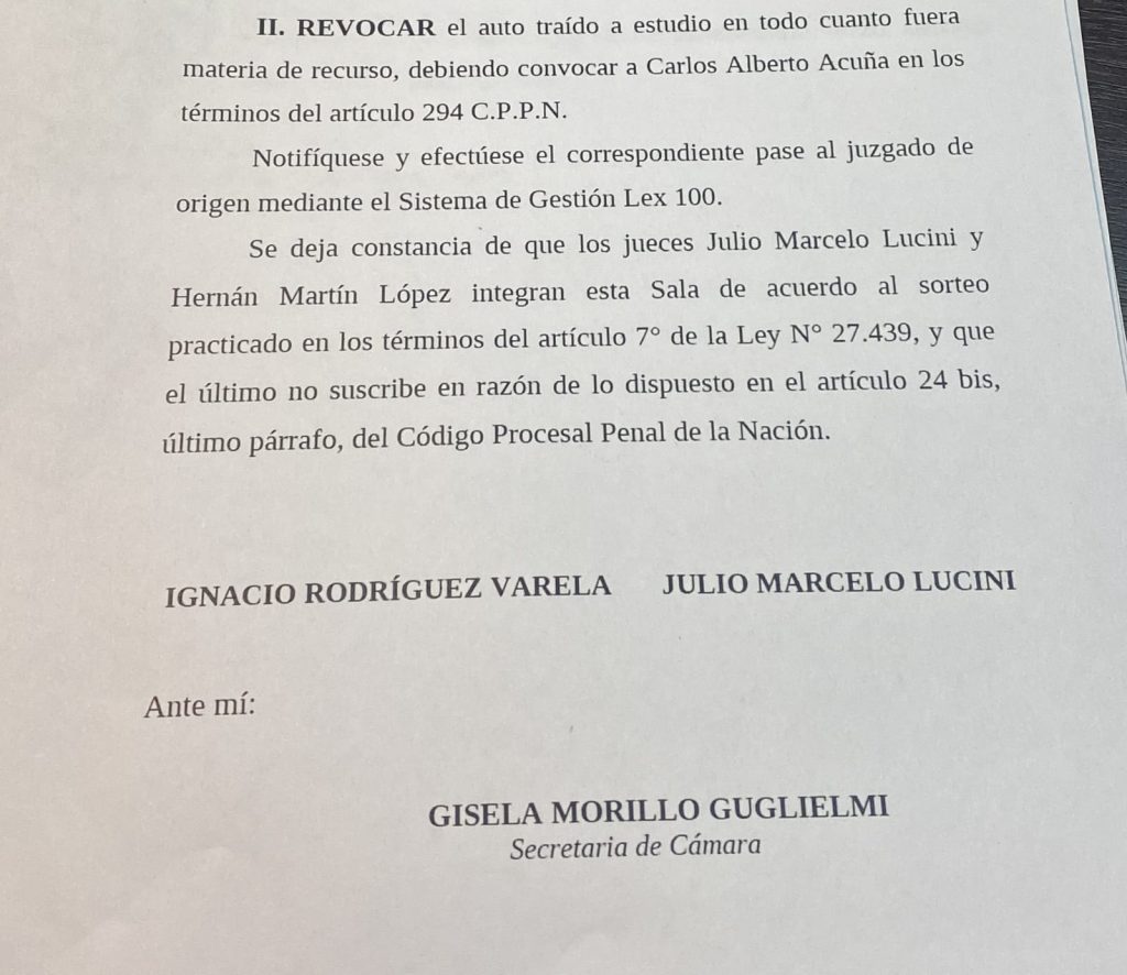 El brazo de choque judicial de Juntos por el Cambio logró que citen a indagatoria al cotitular de la CGT, Carlos Acuña, por "bloquear" estaciones de servicio 
