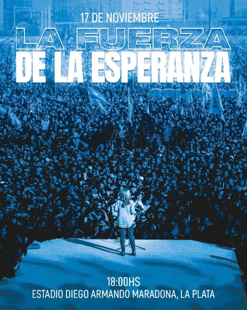 Yasky palpita el acto del Diego Armando Maradona: "El pueblo clamará por Cristina presidenta como en el acto de la UOM"