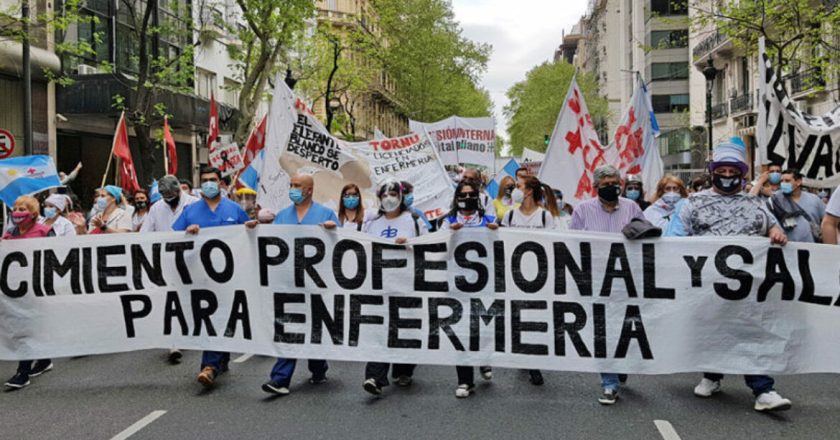 Enfermería prepara un paro mañana en los centros de salud de la ciudad de Buenos Aires para asistir a una audiencia judicial con Quirós