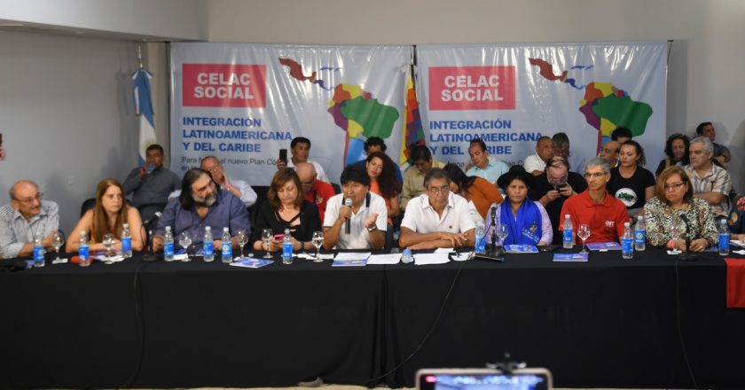 Organizaciones sindicales, políticas y sociales de América Latina y El Caribe lanzan la CELAC Social junto a Evo Morales: «Tenemos que garantizar la paz y la integración»