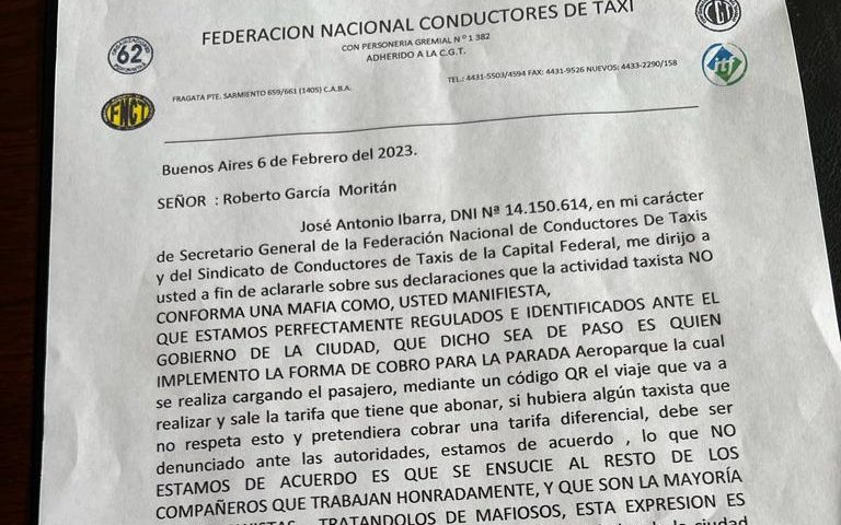 El marido de Pampita los llamó "mafiosos" y los taxistas lo cruzaron: "No le da ni el cuero ni la convicción para desarticular las verdaderas mafias"