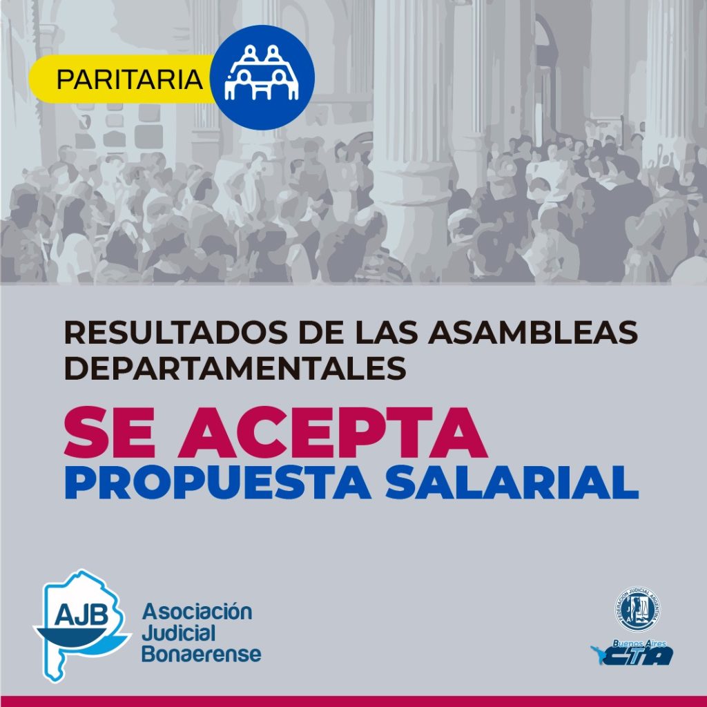 Los trabajadores lo aceptaron en asambleas y Kicillof también cierra la paritaria de los judiciales con un 40% de aumento hasta agosto