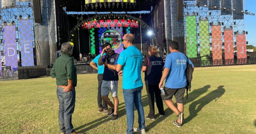 #Lollapalooza El Ministerio de Trabajo bonaerense recorrió el predio donde se realizará el festival que generará unos 15 mil empleos