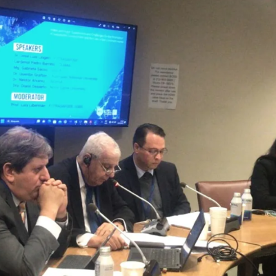 Lingeri abogó en Nueva York por «diálogo y consenso para políticas de Estado» sobre el agua