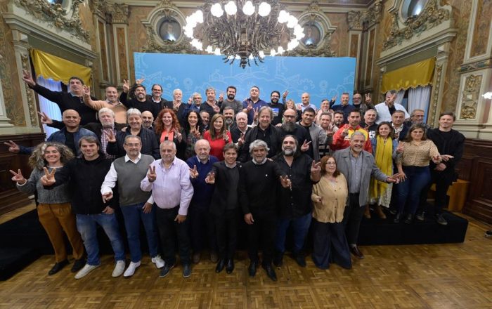 Se fortalece la alianza sindical en la provincia de Buenos Aires: Kicillof y Correa recibieron a referentes de Corriente Federal, CTA, SMATA y UOM