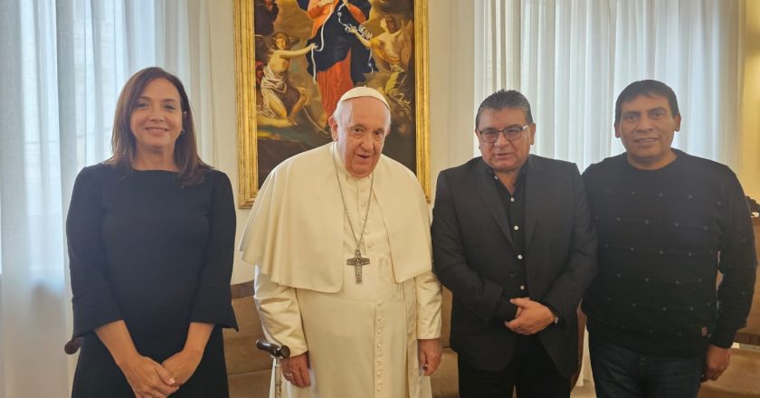 Voytenco se reunió con el Papa Francisco y firmó un convenio de Asistencia Alimentaria en conjunto con distintas organizaciones