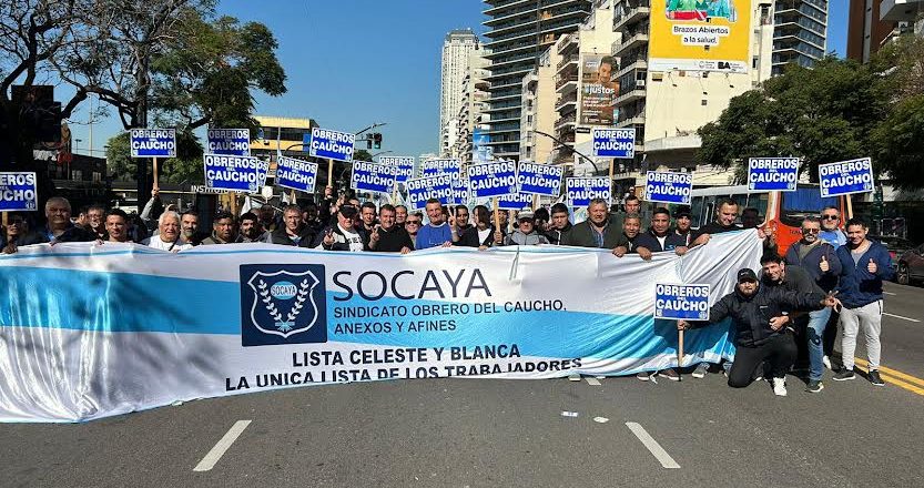 El SOCAYA abrochó un aumento cuatrimestral del 36% para los trabajadores de la Industria del caucho