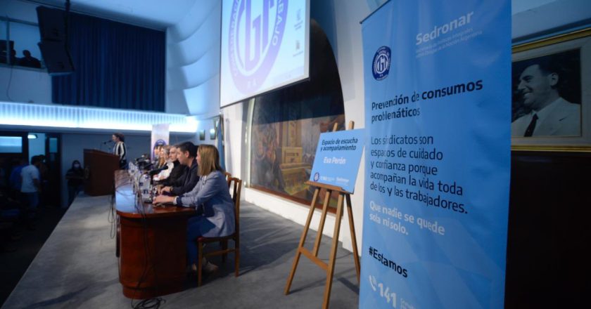 La CGT convocó junto al Sedronar a una jornada de capacitación sobre consumos problemáticos en el empleo