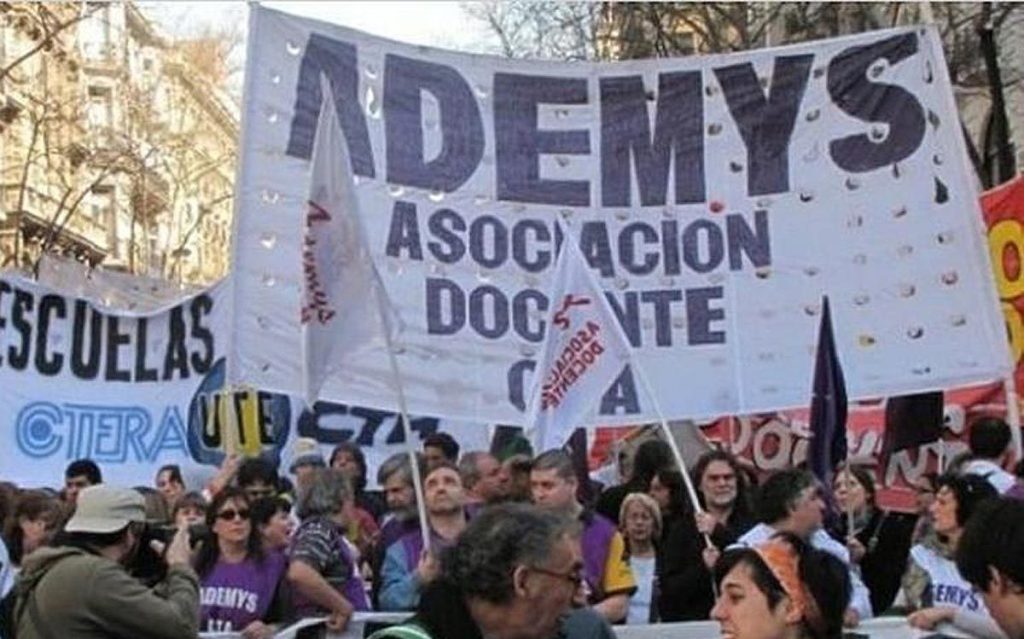 Ademys sostiene la confrontación con la gestión de Larreta y realiza un paro y una marcha en rechazo a las políticas del Ministerio de Educación porteño