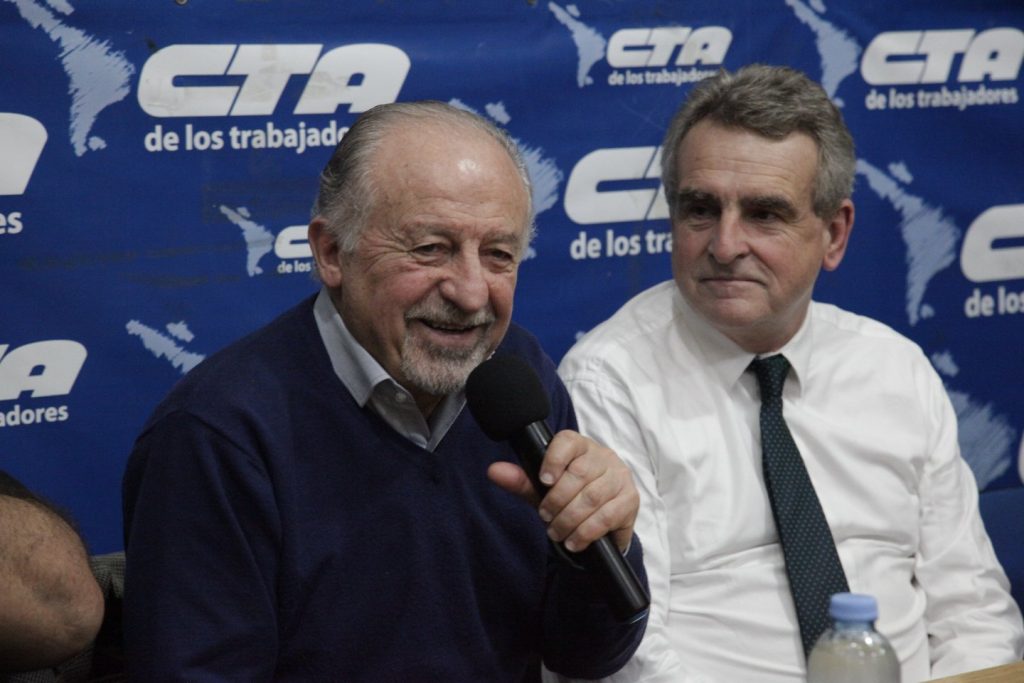 La CTA recibió a Rossi y Yasky arengó: "Vamos a militar en todo el país para que el triunfo de Unión por la Patria sea el triunfo de los que queremos vivir en una Patria con Justicia Social"