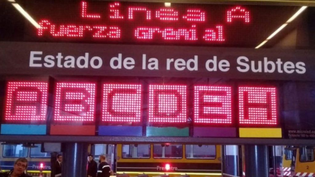 #ALERTA Los metrodelegados volverán a paralizar hoy todas las líneas de subte de 13 a 16 horas en reclamo de la reducción de la jornada laboral