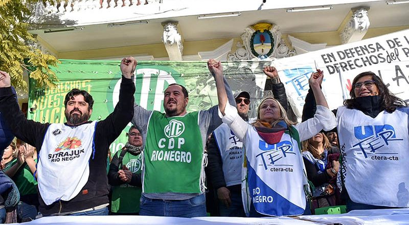 Ultimátum de los gremios rionegrinos: le dan 72 horas al Gobierno para que reabra las paritarias antes de comenzar las protestas