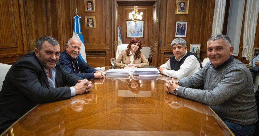 Dirigentes sindicales kirchneristas se reunieron con CFK y le agradecieron la eliminación de Ganancias sobre los salarios