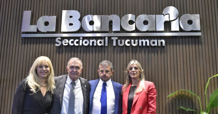 Con la presencia del gobernador electo, Osvaldo Jaldo, Cisneros encabezó la reinauguración de la sede de la Bancaria Tucumán