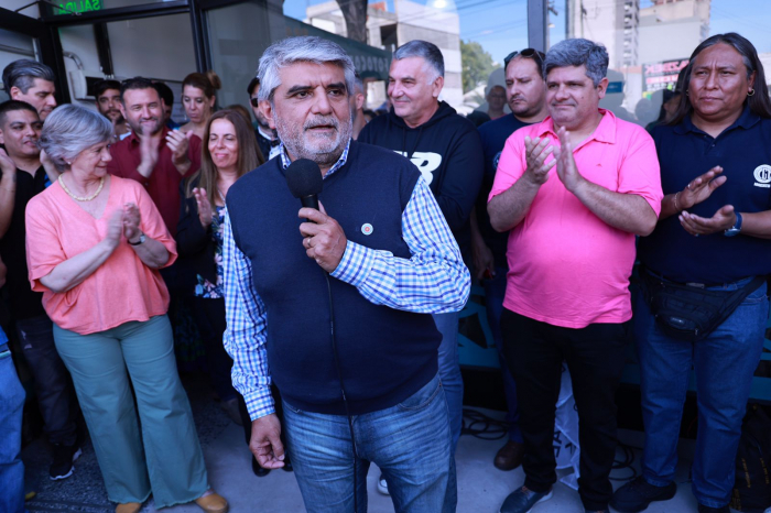 Escoltado de Facundo Aveiro y con fuerte presencia sindical, Correa reinauguró la delegación La Matanza del Ministerio de Trabajo