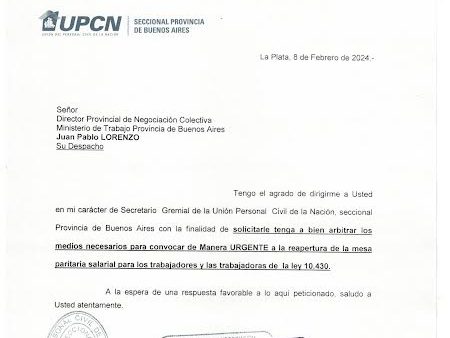 Estatales y judiciales apuran a Kicillof y le reclaman la "urgente" reapertura de la paritaria salarial