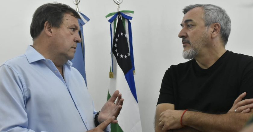Aguiar recibió al Gobernador de Río Negro, Alberto Weretilneck «en defensa del federalismo» de cara al enfrentamiento de las provincias con Nación