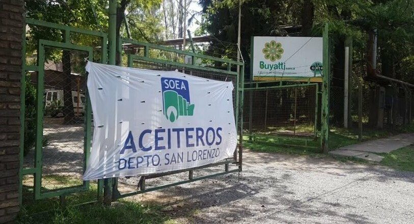 Aceiteros de San Lorenzo paralizarán automáticamente las plantas industriales al iniciarse el debate del Impuesto a las Ganancias