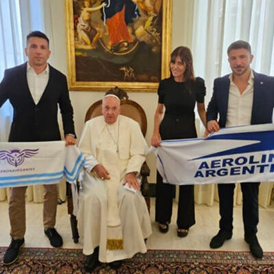 Video inédito del Papa Francisco celebrando la continuidad de Aerolíneas Argentinas como empresa pública