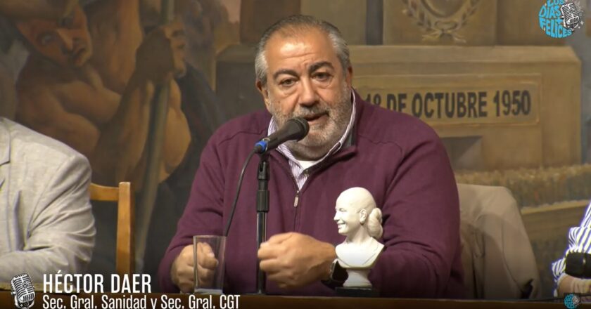 Héctor Daer hizo su autocrítica: «No logramos el legado de Perón. Debemos volver a las raíces, a la felicidad del pueblo y tener en claro los objetivos del país»