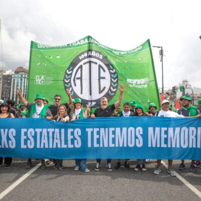 ATE rechazó que funcionarios tengan aumentos por despedir trabajadores estatales y mañana realiza un Paro Nacional