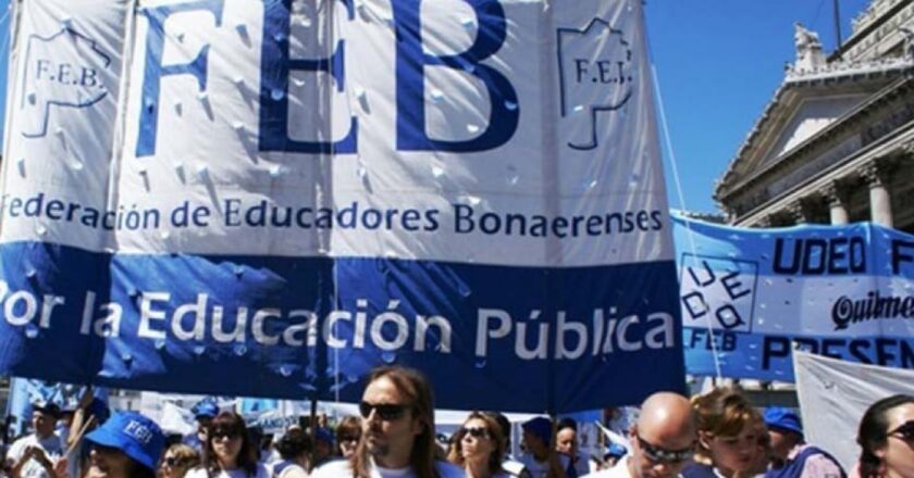 La Federación de Educadores Bonaerenses decidió convocar a un paro docente para el martes: es el primero en la provincia desde 2019