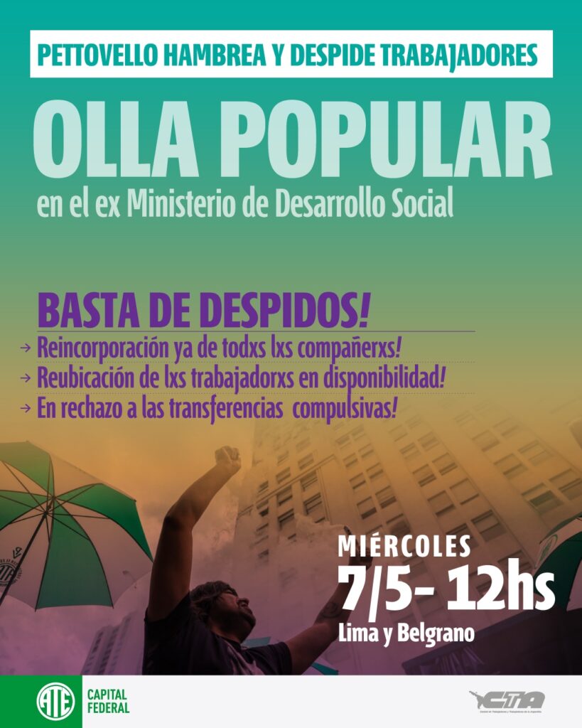 Nueva tanda de despidos en el ex Ministerio de Desarrollo Social: trabajadores denuncian hostigamiento y convocan a una movilización para el miércoles