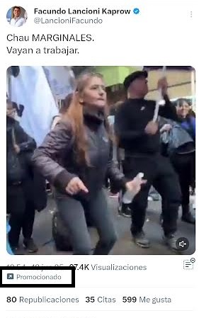 Facundo Lancioni Kaprow, el sindicalista con peluca que pagó para figurar en las redes sociales atacando a quienes movilizaron a Plaza de Mayo