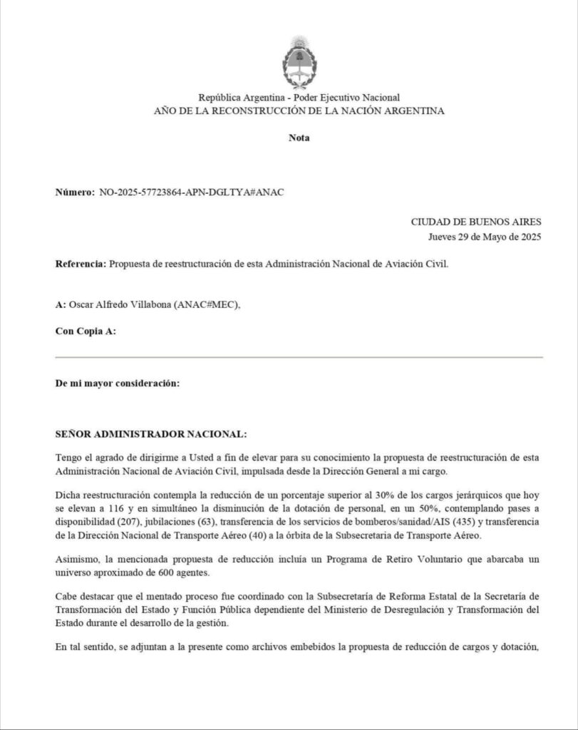 El Gobierno planea echar un 50% de los trabajadores del organismo que garantiza la seguridad aérea y ATE protestará mañana en todos los aeropuertos del país