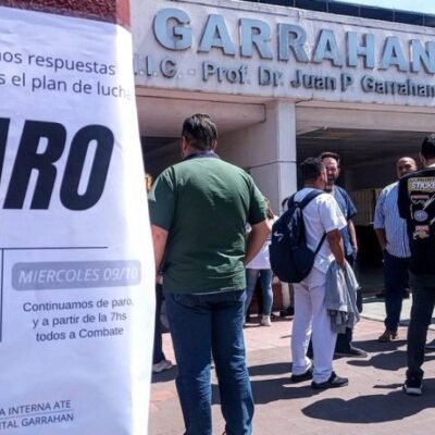 «No queremos que se naturalice»: Trabajadores del Hospital Garrahan volvieron a reclamar una solución para el conflicto salarial