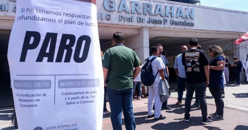 «No queremos que se naturalice»: Trabajadores del Hospital Garrahan volvieron a reclamar una solución para el conflicto salarial