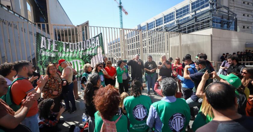 Aguiar viajó a Córdoba para exigirle a Llaryora la libertad de Giuliani y anunció un paro nacional la semana que viene si no lo liberan