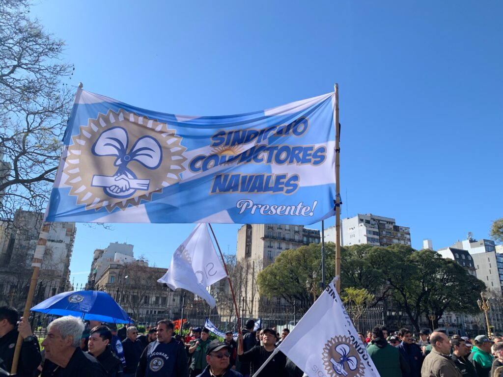 El Sindicato de Conductores Navales celebró el rechazo a la desregulación de la Marina Mercante y repudió la represión: "Nos manifestamos pacíficamente, el ataque fue innecesario"