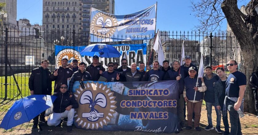 El Sindicato de Conductores Navales celebró el rechazo a la desregulación de la Marina Mercante y repudió la represión: «Nos manifestamos pacíficamente, el ataque fue innecesario»
