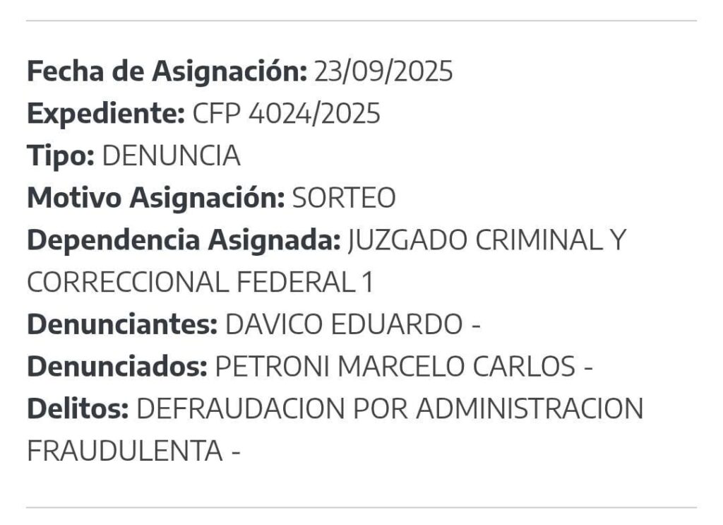 Por el deterioro de las prestaciones a los afiliados y la situación de sus trabajadores, denunciaron penalmente a Marcelo Petroni, el interventor libertario de la OSPRERA
