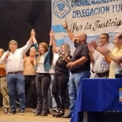 Las 62 Organizaciones Gremiales Peronistas realizaron acto en Tucumán en apoyo a candidatos del Frente Tucumán Primero