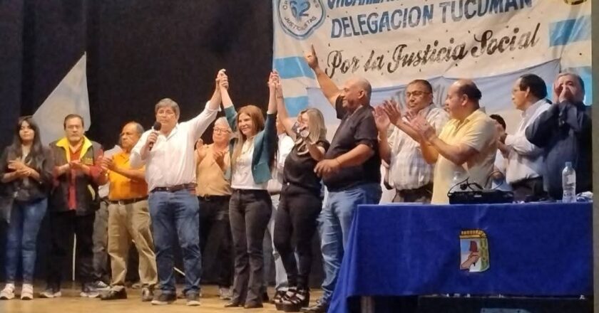 Las 62 Organizaciones Gremiales Peronistas realizaron acto en Tucumán en apoyo a candidatos del Frente Tucumán Primero